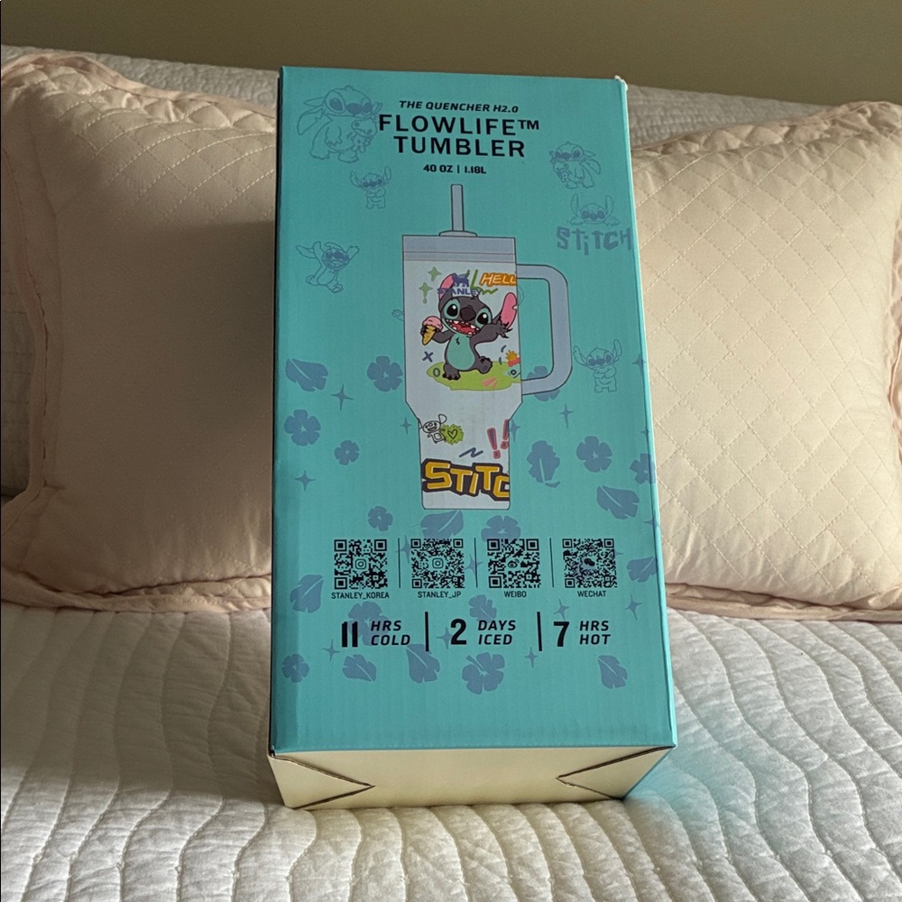 Tumbler with Stitch Design - Blue